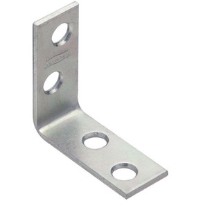 National Hardware 1-1/2" X 5/8" Zinc Corner Iron Braces - 4 Pk