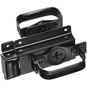 National Hardware Swinging Door Latch - Black