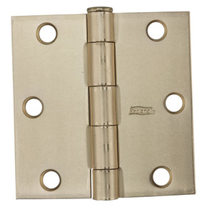 National Hardware Satin Brass Square Corner Door Hinge National Hardware Satin Brass Square Corner Door Hinge