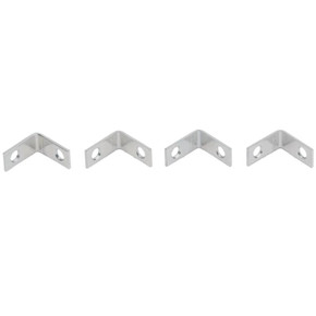 National Hardware 1" X 12" Zinc Corner Iron Braces - 4 Pk