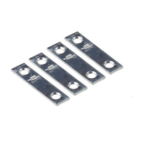 National Hardware Zinc Mending Braces - 2" X 1/2" - 4 pk