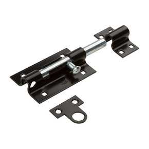 National Hardware Black Extra Heavy Barrel Bolt - 5" National Hardware Black Extra Heavy Barrel Bolt - 5"