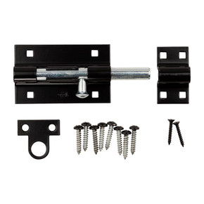 National Hardware Black Extra Heavy Barrel Bolt - 5" National Hardware Black Extra Heavy Barrel Bolt - 5"