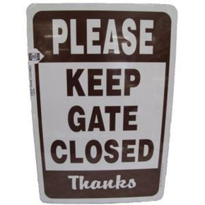 Keep Gate Closed Sign