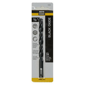 Master Mechanic Black Oxide High Speed Drill Bit - 3/8" X 5" Master Mechanic Black Oxide High Speed Drill Bit - 3/8" X 5"