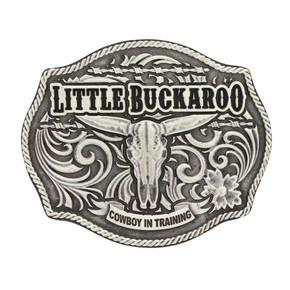 Montana Silversmiths Classic Impressions Lil Buckaroo Skull Kids Attitude Buckle