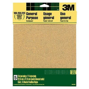 3m Aluminum Oxide Sandpaper Fine - 150 Grit