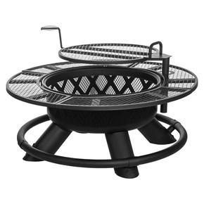 Shinerich Industrial Ranch Fire Pit With Grill - 47"