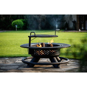 Shinerich Industrial Ranch Fire Pit With Grill - 47"