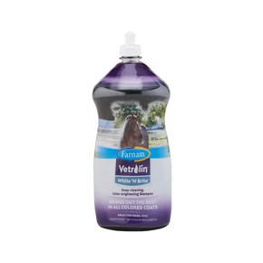 Farnam Vetrolin White 'N Brite Color-brightening Horse Shampoo - 32 oz