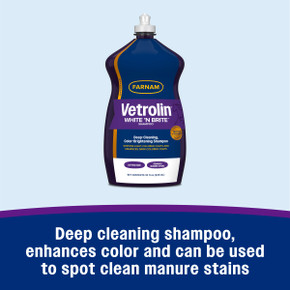 Farnam Vetrolin White 'N Brite Color-Brightening Horse Shampoo - 32 oz