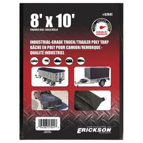 Erickson Industrial Grade Truck/trailer Black Tarp - 12 mil