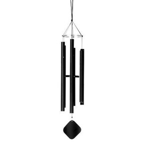 Music Of The Spheres Pentatonic Windchimes - Black