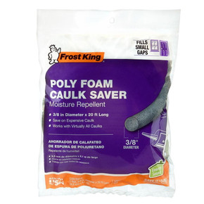 Frost King Poly Foam Caulk Saver - 3/8" X 20'