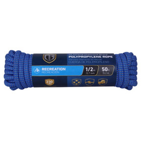 Tru-Guard 32 Strand Polypropylene Diamond Braid Rope - 1/2" X 50'