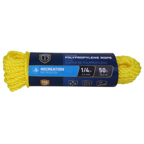 Tru-Guard Twisted Polypropylene Rope - 1/4" X 50'