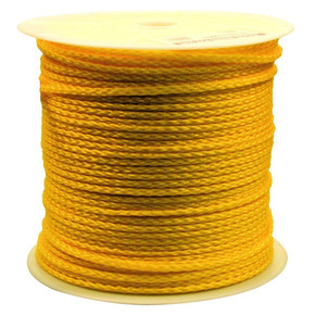 Mibro Yellow Braided Polypropylene Rope - 3/8" - Sold by the Foot