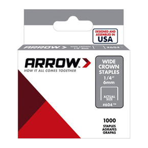 Arrow Fastener Wide Crown Heavy Duty HD Staple - 1/4"