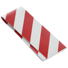 CH Hanson Red/White Stripes Reflective Safety Tape - 2" X 24"