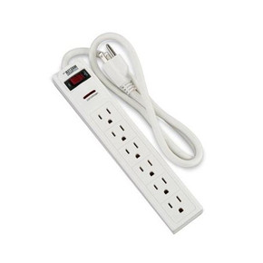 Master Electrician Six Outlet Surge Protector Strip - White