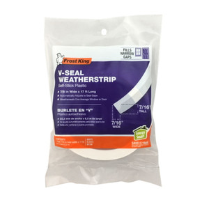 Frost King V-Seal Weatherstrip - 7/8" X 17'