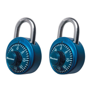 Master Lock Colored Dial Combination Padlock - 2 Pk