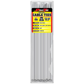 Pro Tie Natural 14-1/2" Heavy Duty Cable Ties - 100 pk