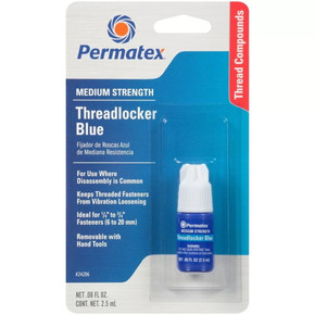 Permatex Medium Strength Threadlocker Blue - 2.5ml Permatex Medium Strength Threadlocker Blue - 2.5ml