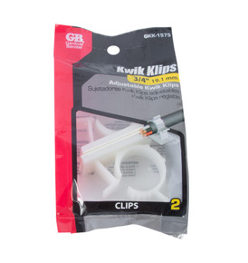 Gardner Bender Adhesive Base Plastic Kwik Clip - 3/4" - 2 pk Gardner Bender Adhesive Base Plastic Kwik Clip - 3/4" - 2 pk
