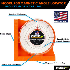 Johnson Level Magnetic Angle Locator - 0-90° Johnson Level Magnetic Angle Locator - 0-90°