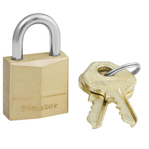 Master Lock Solid Brass Pin Tumbler Padlock - 1-3/16" Master Lock Solid Brass Pin Tumbler Padlock - 1-3/16"