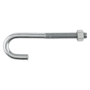 National Hardware Zinc Plated J-bolt - 1/2" X 6"