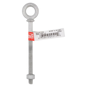 National Hardware Galvanized Forged Steel Eye Bolt - 5/16" X 4-1/4"