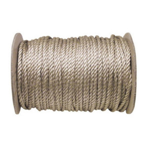 Mibro Twisted Brown Unmanilla Rope - 1/4" - Sold By The Foot