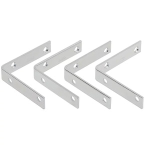 National Hardware 3-1/2" X 3/4" Zinc Corner Iron Braces - 4 pk