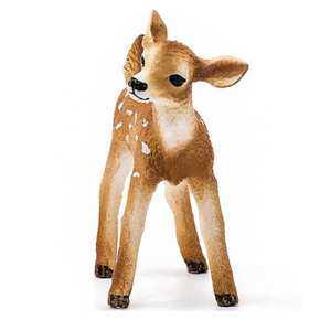 Schleich White-tailed Fawn Figurine - 2" X 3/4" X 2-1/8"