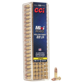 CCI 22 Lr 100 Round Mini-mag Hollow Point Ammo CCI 22 Lr 100 Round Mini-mag Hollow Point Ammo