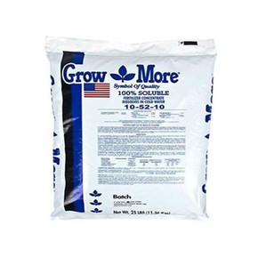 Grow More Water Soluble 10-52-10 Fertilizer - 25 Lb