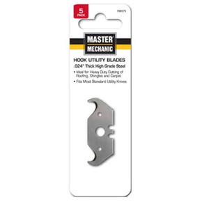 Master Mechanic Premium Deep Hook Utility Blade - 5 Pk