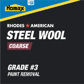 Homax Coarse Grade #3 Steel Wool Pads - 12 pk