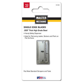 Master Mechanic Single Edge Razor Blades - 10 Pk