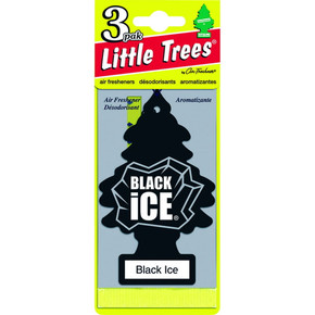 Little Trees Black Ice Air Freshener - 3 Pk