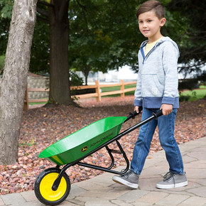 John Deere Steel Wheelbarrow - Green