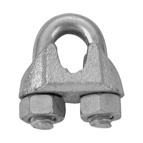Campbell Electro-galvanized Wire Rope Clip - 1/4"