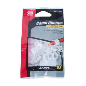 Gardner Bender Plastic Cable Clamp - White Gardner Bender Plastic Cable Clamp - White