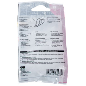 Gardner Bender White Plastic Cable Clamp - 15 pk - 3/8" Gardner Bender White Plastic Cable Clamp - 15 pk - 3/8"