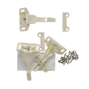 Safety 1st White Spring-Loaded Cabinet & Drawer Latch - 3 pk Safety 1st White Spring-Loaded Cabinet & Drawer Latch - 3 pk