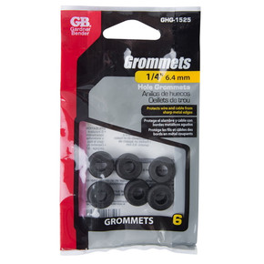 Gardner Bender Metal Edges Grommet - 1/4" - 6 pk Gardner Bender Metal Edges Grommet - 1/4" - 6 pk