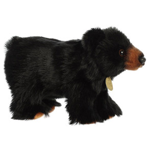 Miyoni Tots Black Bear Cub Plush Toy - 10"