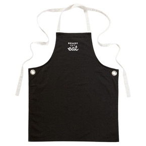 Be Our Guest Ready Set Eat Cotton Apron - Black